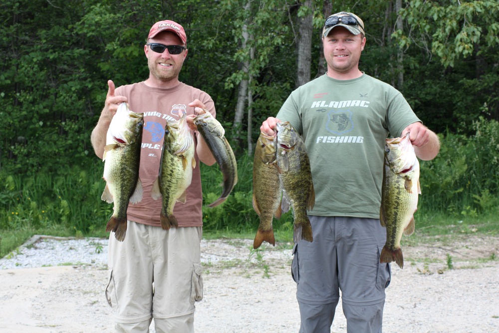 bass fishin' at Twin Cedars Resort