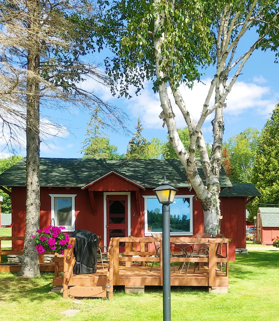 Cabin 2 at Twin Cedars Resort in UP Michigan