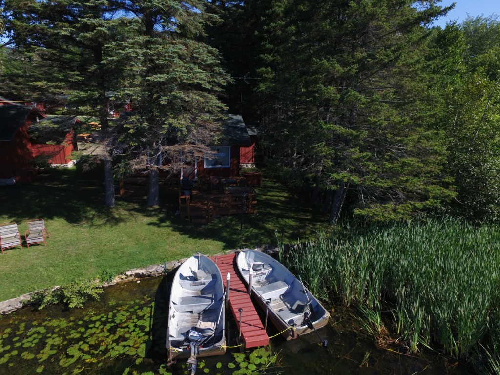 Cabin #1 air drone lake front photo