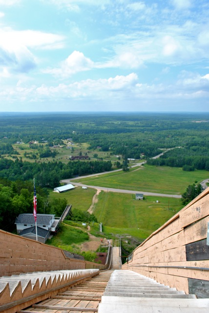 pine-mountain-ski-jump-view-from-the-top. Michigan’s Upper Peninsula Bucket List, 50 things to do for everyone whether you are adventurous prefer easier exploration. #TheTwinCedars #Michigantravel #Michigan #UpperPeninsula #adventure #bucketlist #explore #outdoors