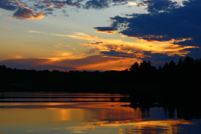 sunset at Twin Cedars