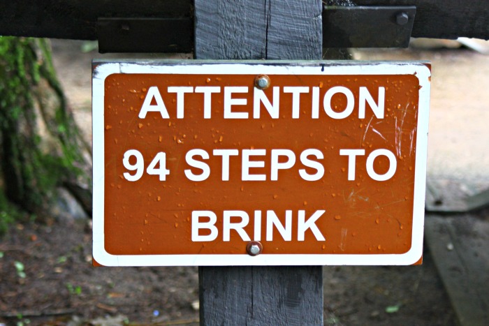 Steps to Tahquamenon Falls