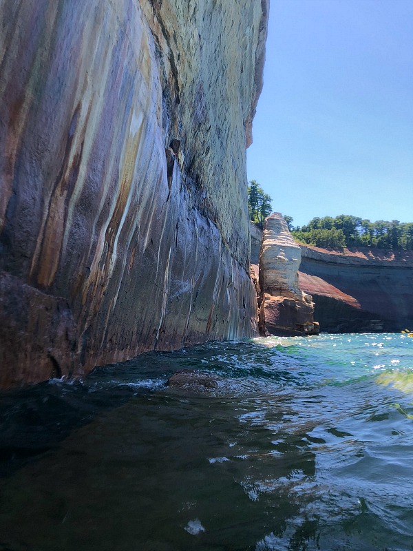 Pictured Rocks Kayaking Lake Superior shoreline