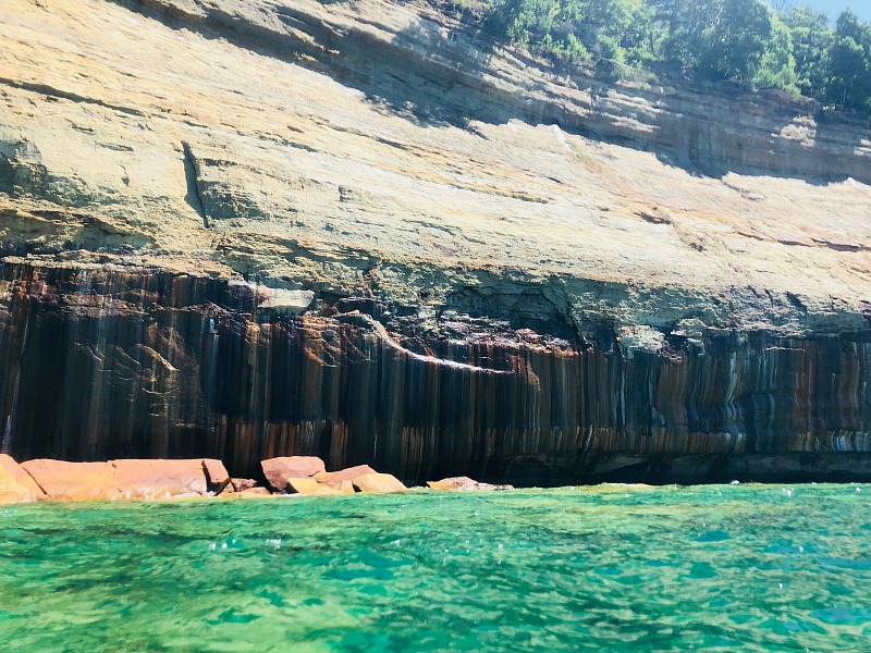 Pictured Rocks Kayaking next to the rocks