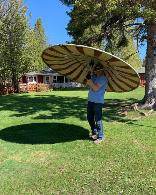 That’s quite the sombrero, Bob! #iykyk😂 Docks are finally going in today and things are shaping up for our 2025 season. #twincedarsresort